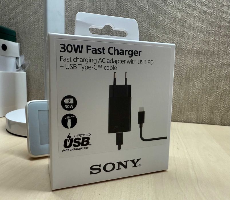 Зарядний пристрій Sony XQZ-UC1 30w з кабелем USB-C - USB-C
