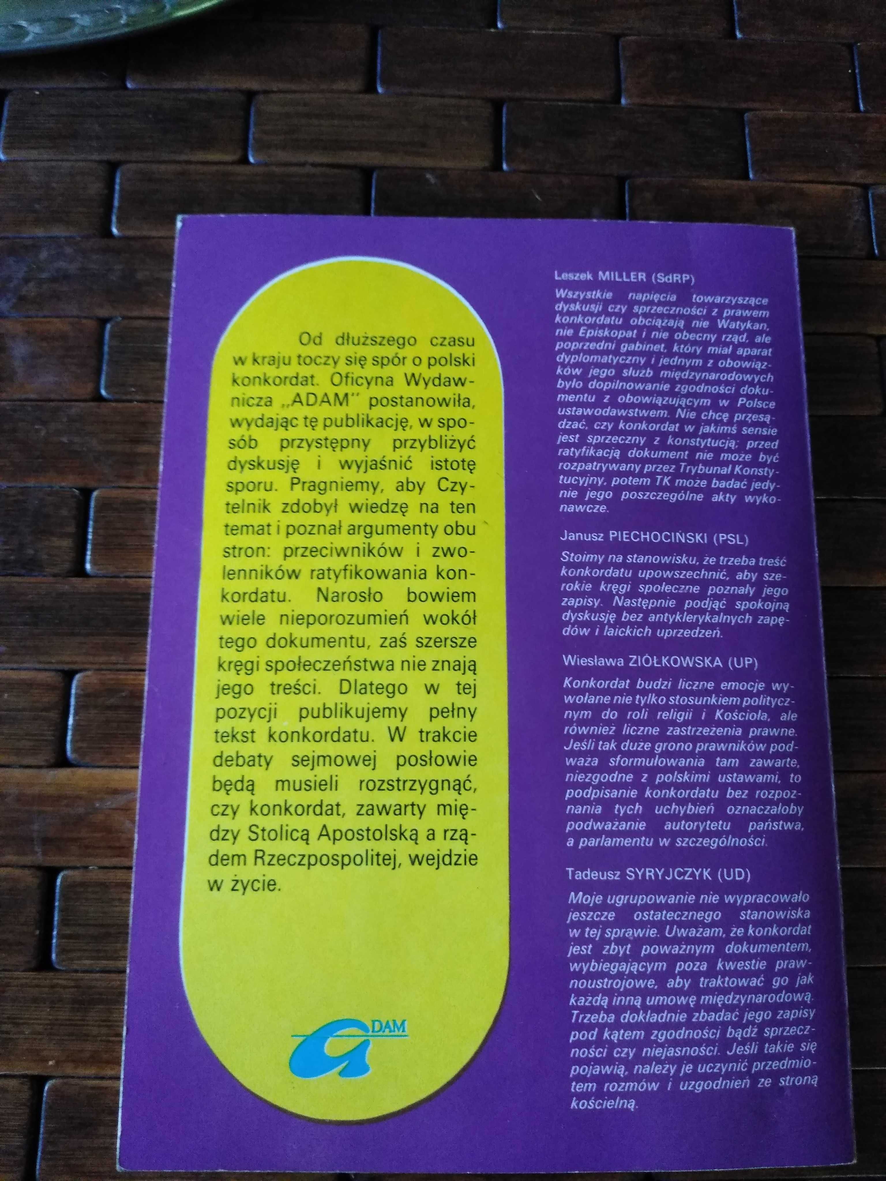 Gruca spór o konkordat autograf autora watykanisty