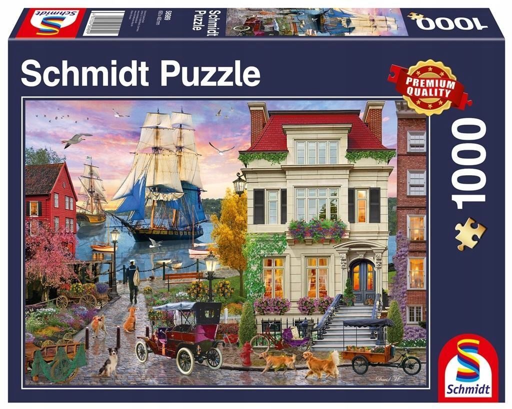 Puzzle 1000 Miasto Portowe, Schmidt