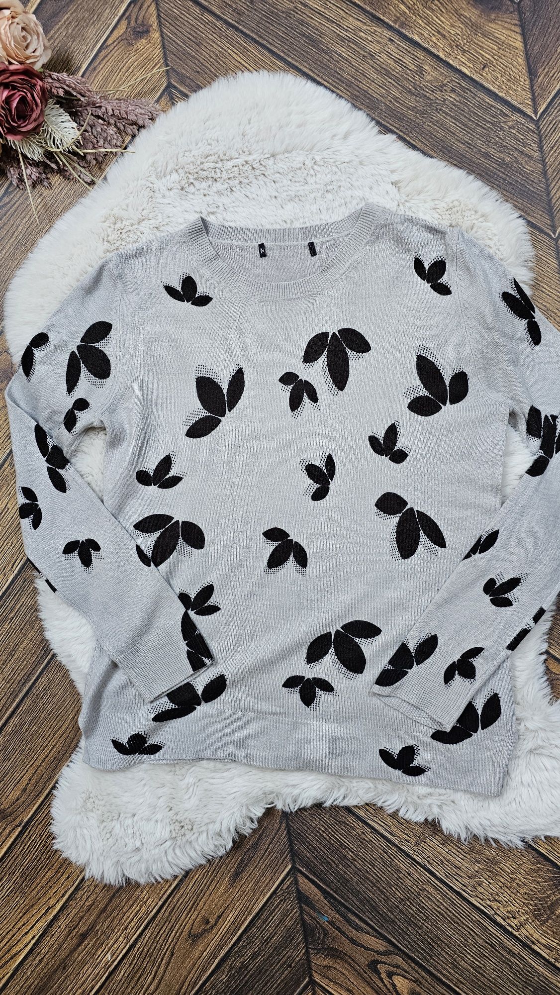 Sweter damski we wzory r 40 L Marks&Spencer