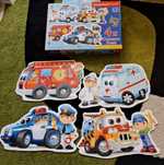 Puzzle konturowe policja straż ambulans