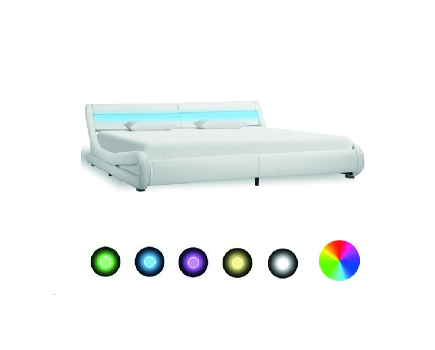 Cama de casal com Leds