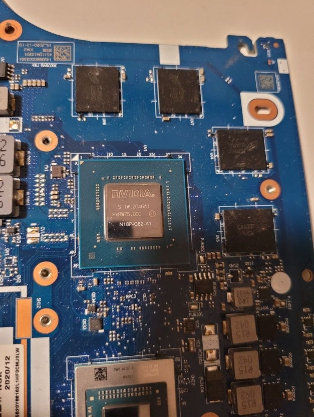 Плата неробоча Lenovo NM-D191 ryzen 7 4800 gtx1650ti0