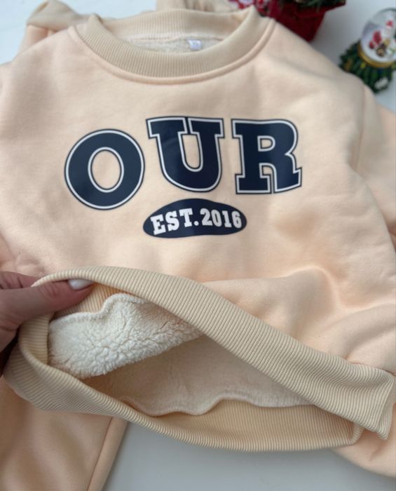 Продам утеплений штучним хутром костюм