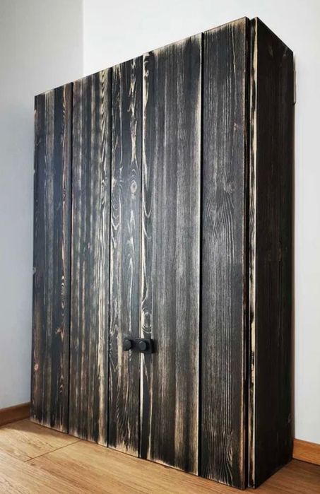 Szafka drewniana postarzana vintage Ikea