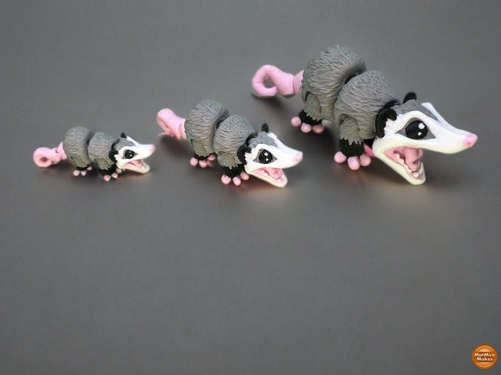 Брелок Keychain Опосум opossum 3D друкований, подарунок з гумором
