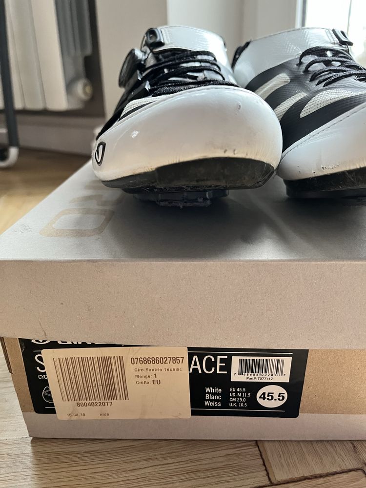 Giro Sentrie Techlace buty białe rowerowe r.43 rzeczywisty (45.5 EU)