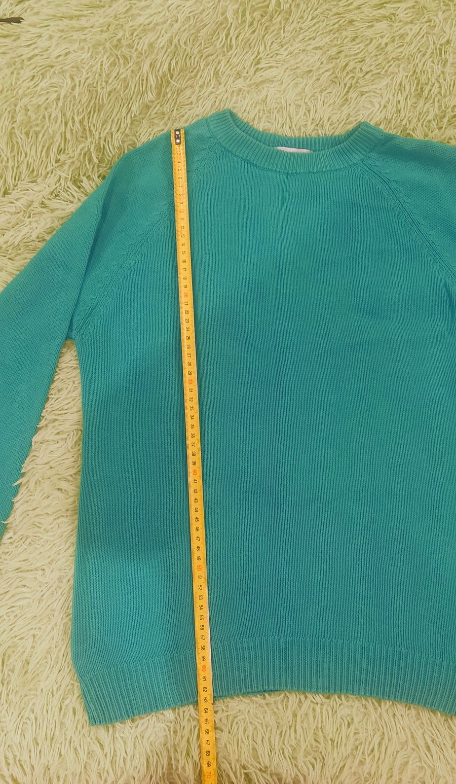 Пуловер женский бирюзового цвета. Р 46-48. 180 грн