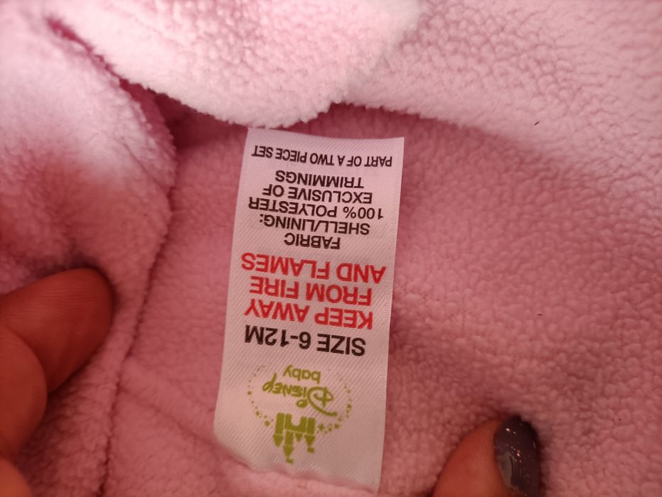 Gorro + luvas bebe disney Minnie 6/12 meses