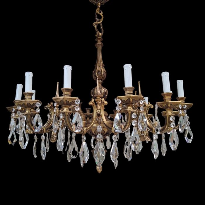 Люстра винтажна кришталева, Франція