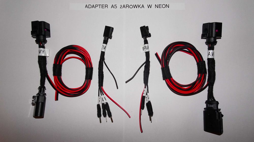 AUDI A5 8T F5, A4 B8 B9, A6 C7, led neon adapter lift lampy tylne