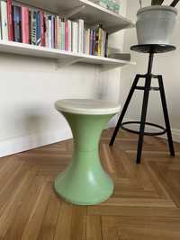 Zielony Taboret stołek PRL vintage