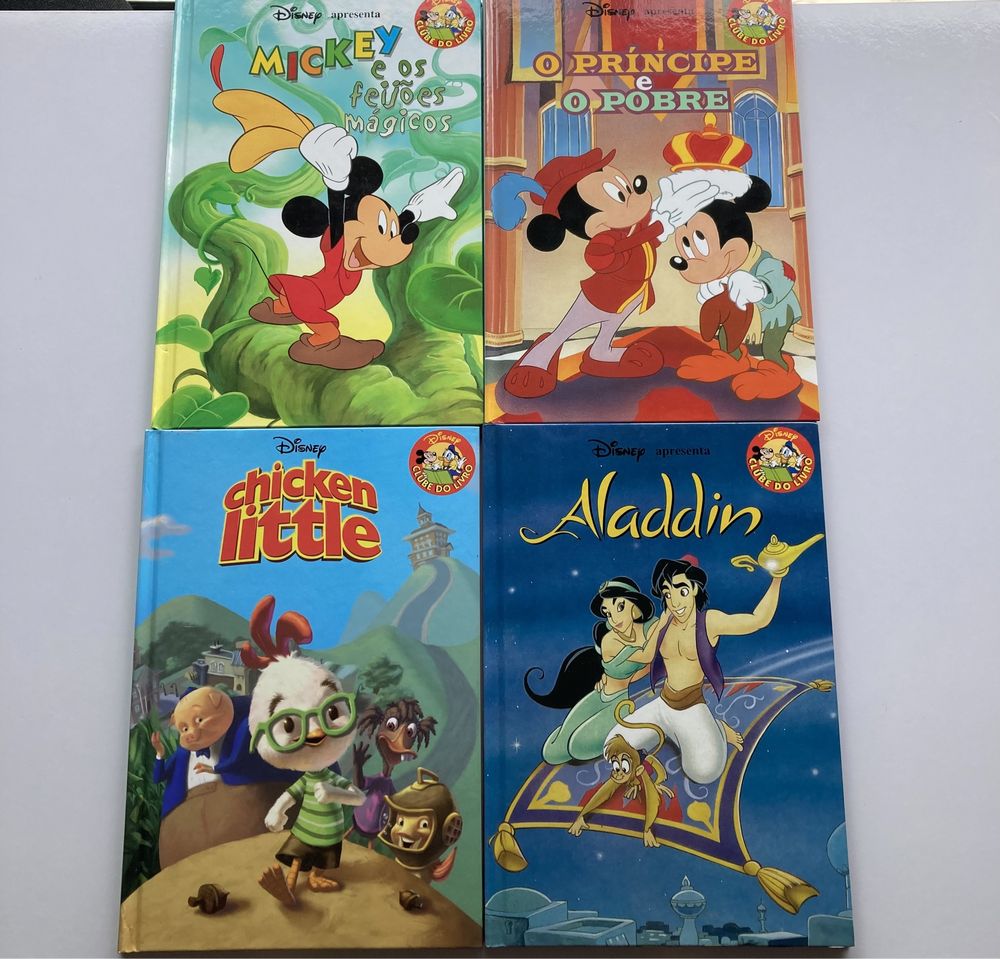 Livros da Disney.