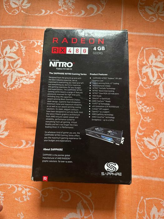 Відеокарта Sapphire Radeon RX480 4GB Nitro OC