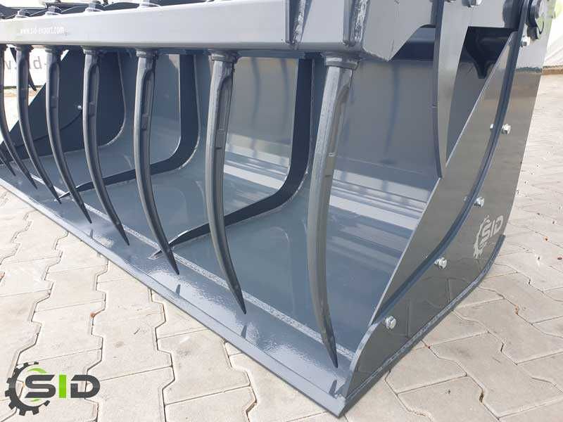 Łyżko krokodyl ząb kuty M, rekin, szuflo krokodyl 2,4 m, 1,05 m3 SID