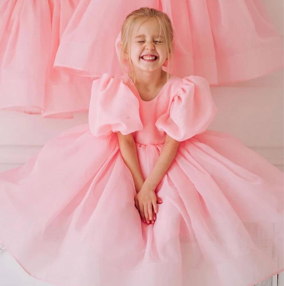 Детское платье. 86-92р. Дитяча нарядна сукня. Рожева дитяча сукня