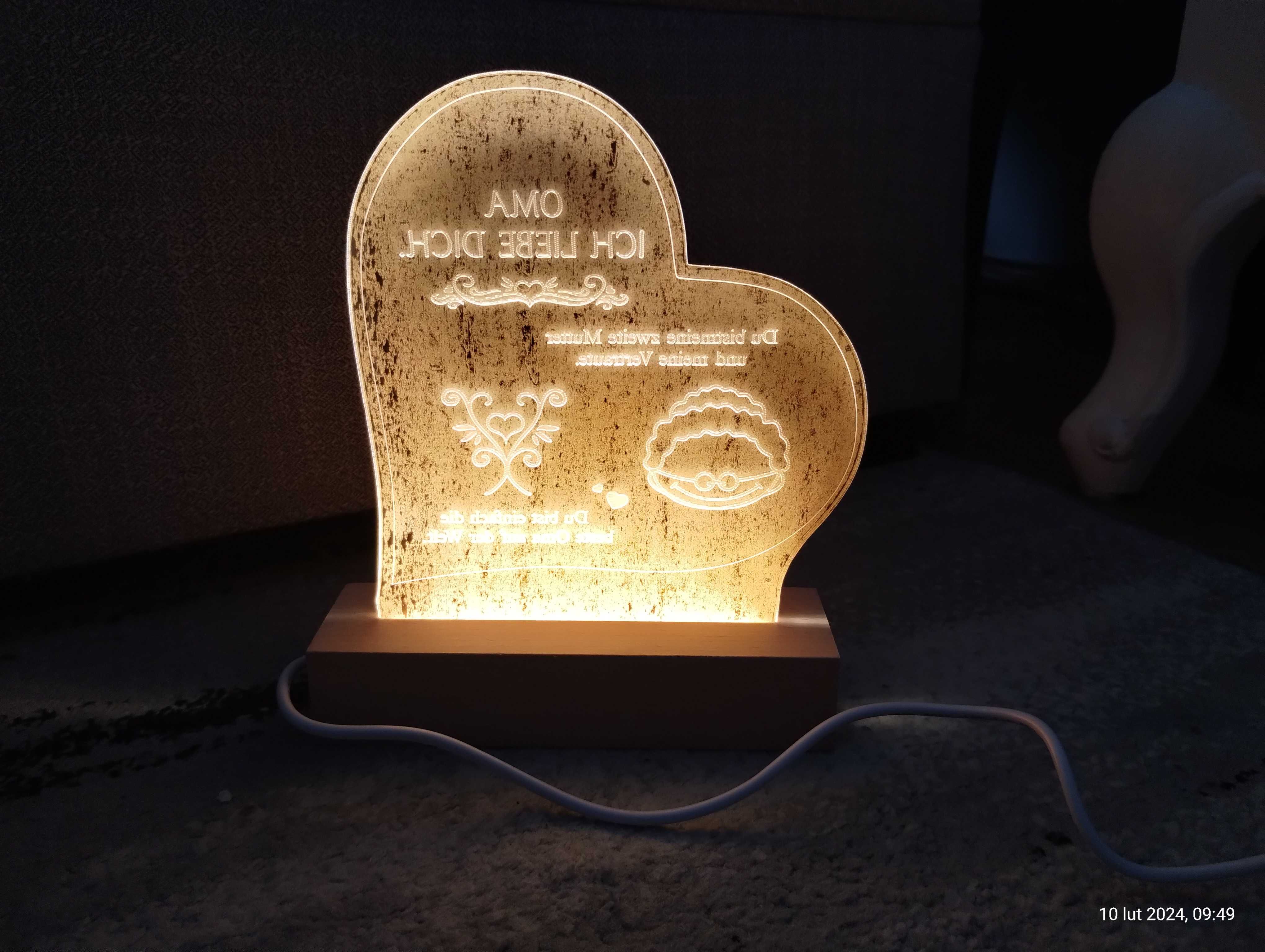 lampka iluzoryczna 3D led akrylowa