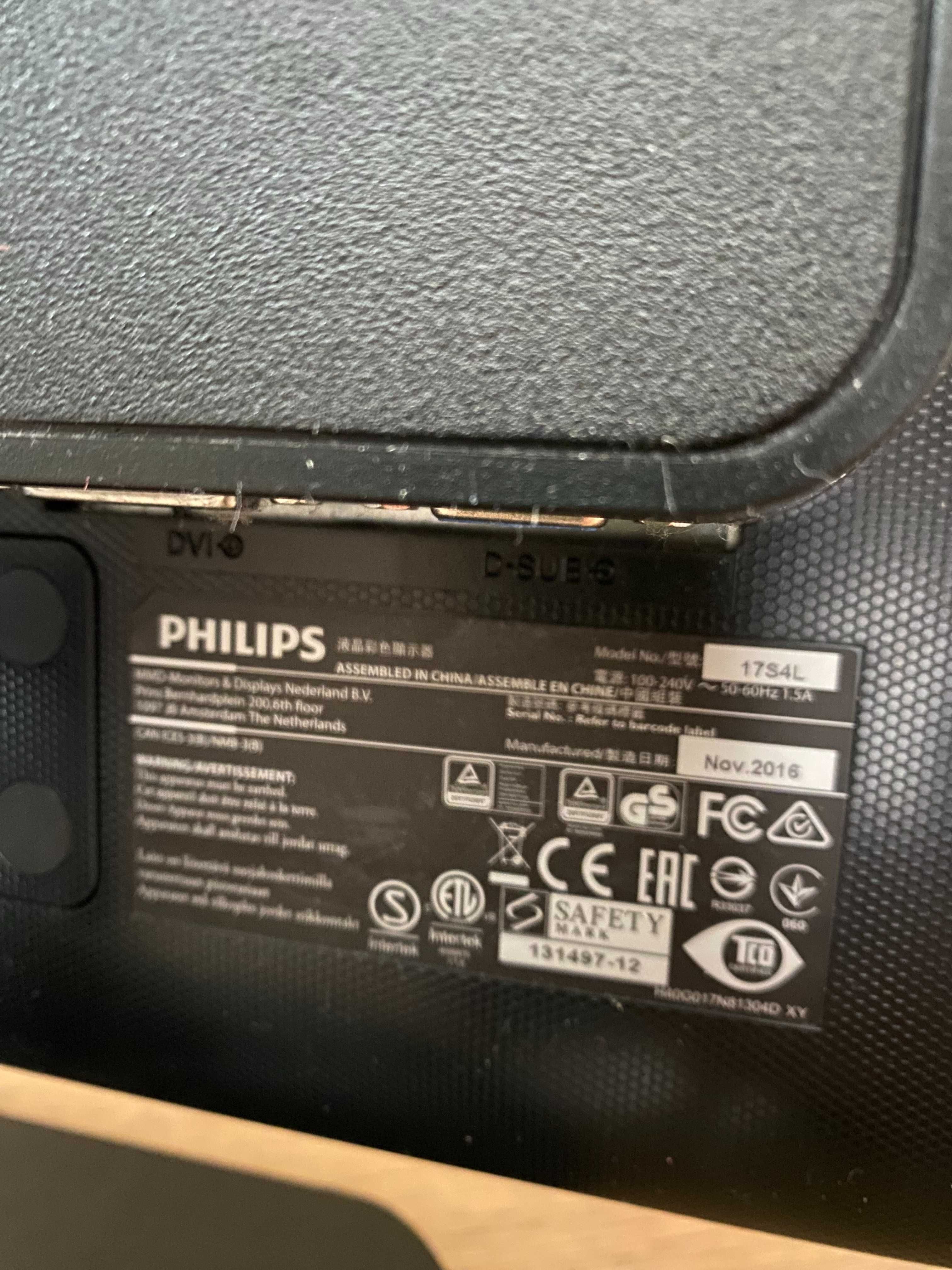 Monitor Philips 17S4LSB/00 LED (do garażu, magazynu itp.) - 2 szt.