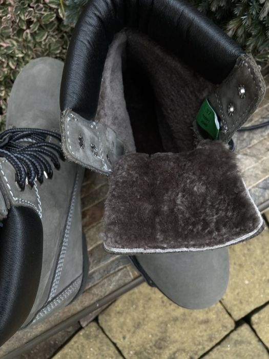Timberland теплі натуральна овчина цегейка шкіряні жіночі черевики 37р