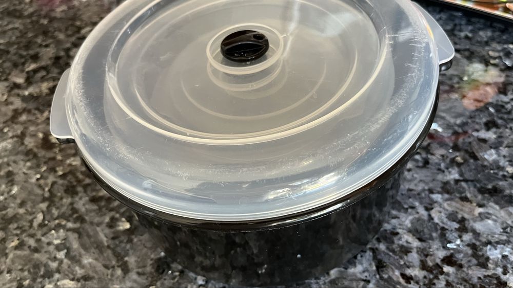 Conjunto 3 recipientes microondas p/ arroz e vapor