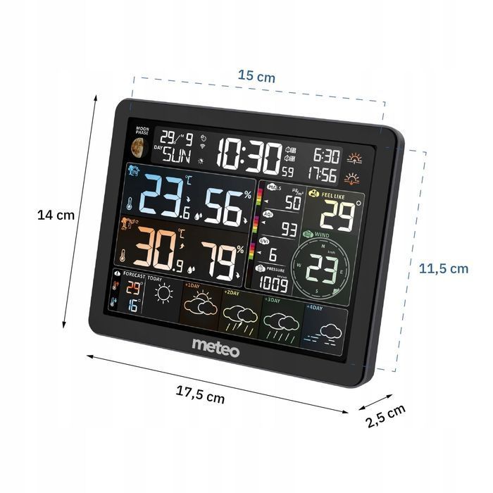 Stacja Pogodowa Wifi + Miernik Zanieczyszczenia Powietrza