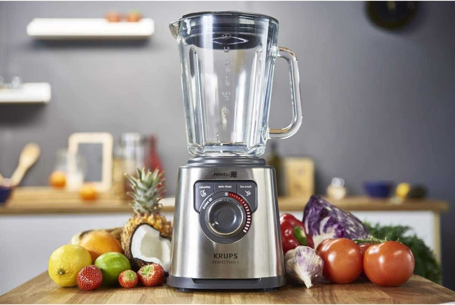 Blender kielichowy Krups Perfectmix+ 1200 W srebrny/szary