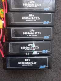 Акумулятор  для Дрона Lipo 6s 100c 133.2Wh 22.2V 6000mAh Battery