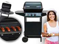 Gazowy grill ogrodowy NA GWARANCJI 24 MIES z pokrywą 2 palniki 5,5KW