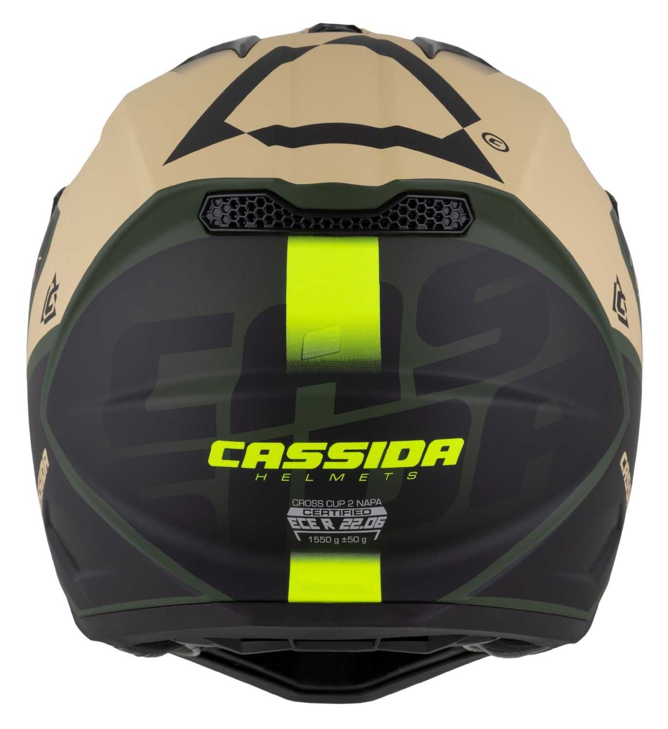 Kask Motocyklowy CASSIDA CROSS CUP2 Pod interkom XS-XXL +KOMINIARKA