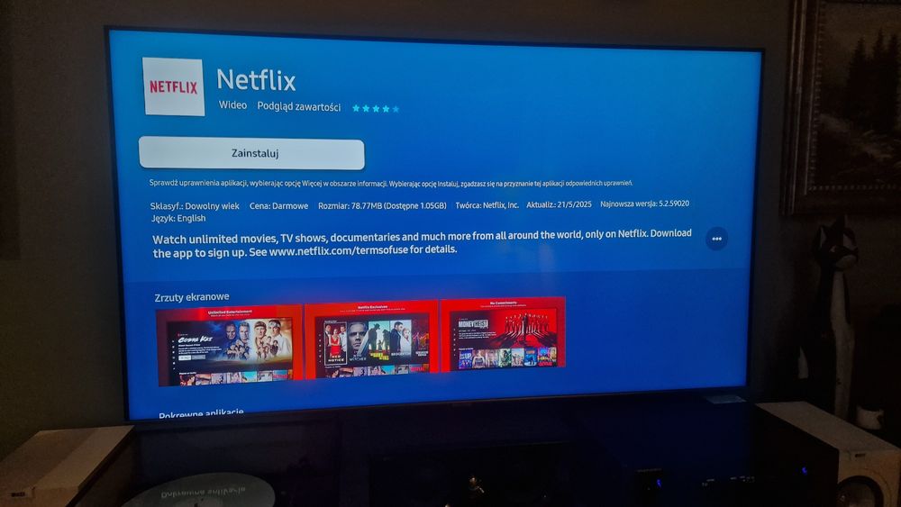 Telewizor samsung 65 cali stan idealny