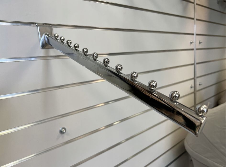 Wieszak SPACEWALL srebrny 50cm 12 kulek oraz łukowy na 11 kulek