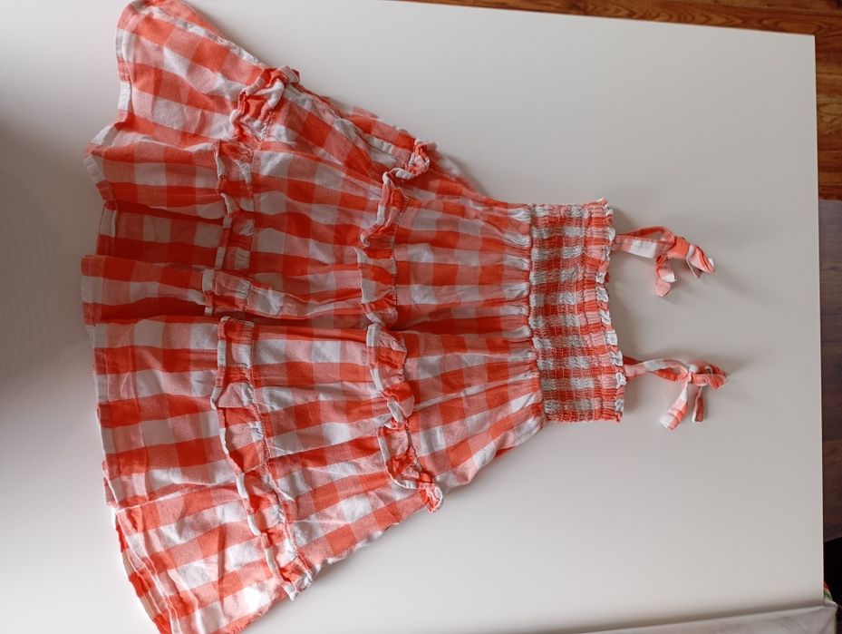 Sukienka na ramiączkach w kratkę KappAhl