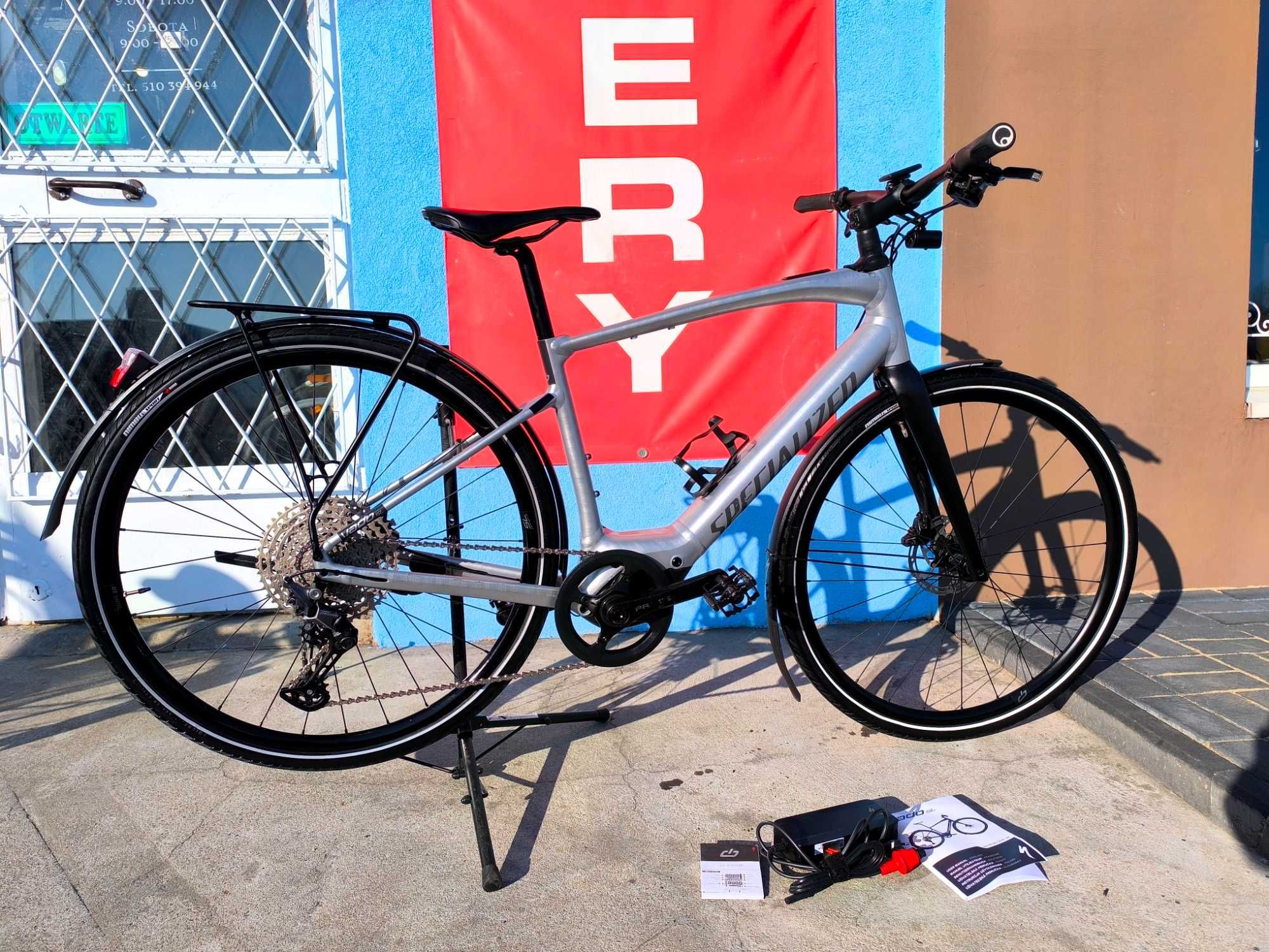 ELEKTRYCZNY SPECIALIZED Vado SL 5.0 EQ 18 Shimano Deore widelec CARBON