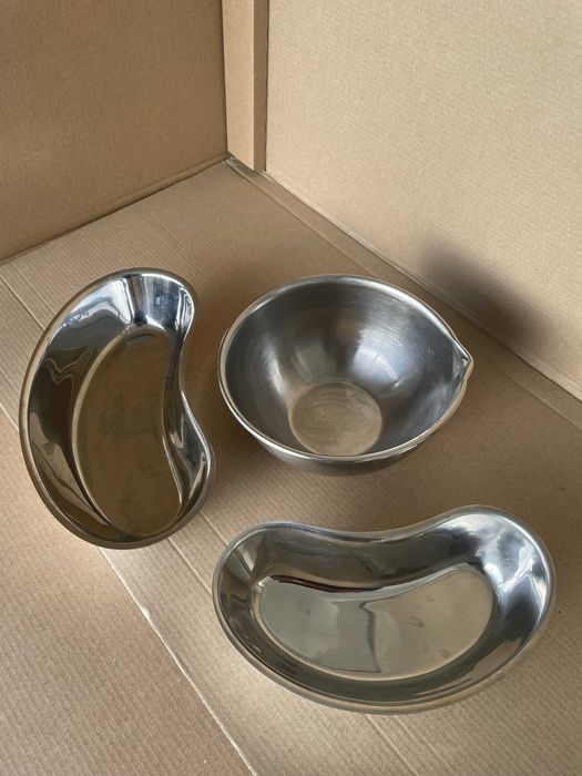 MINCHIN – conjunto de recipientes cirúrgicos vintage, em inox.