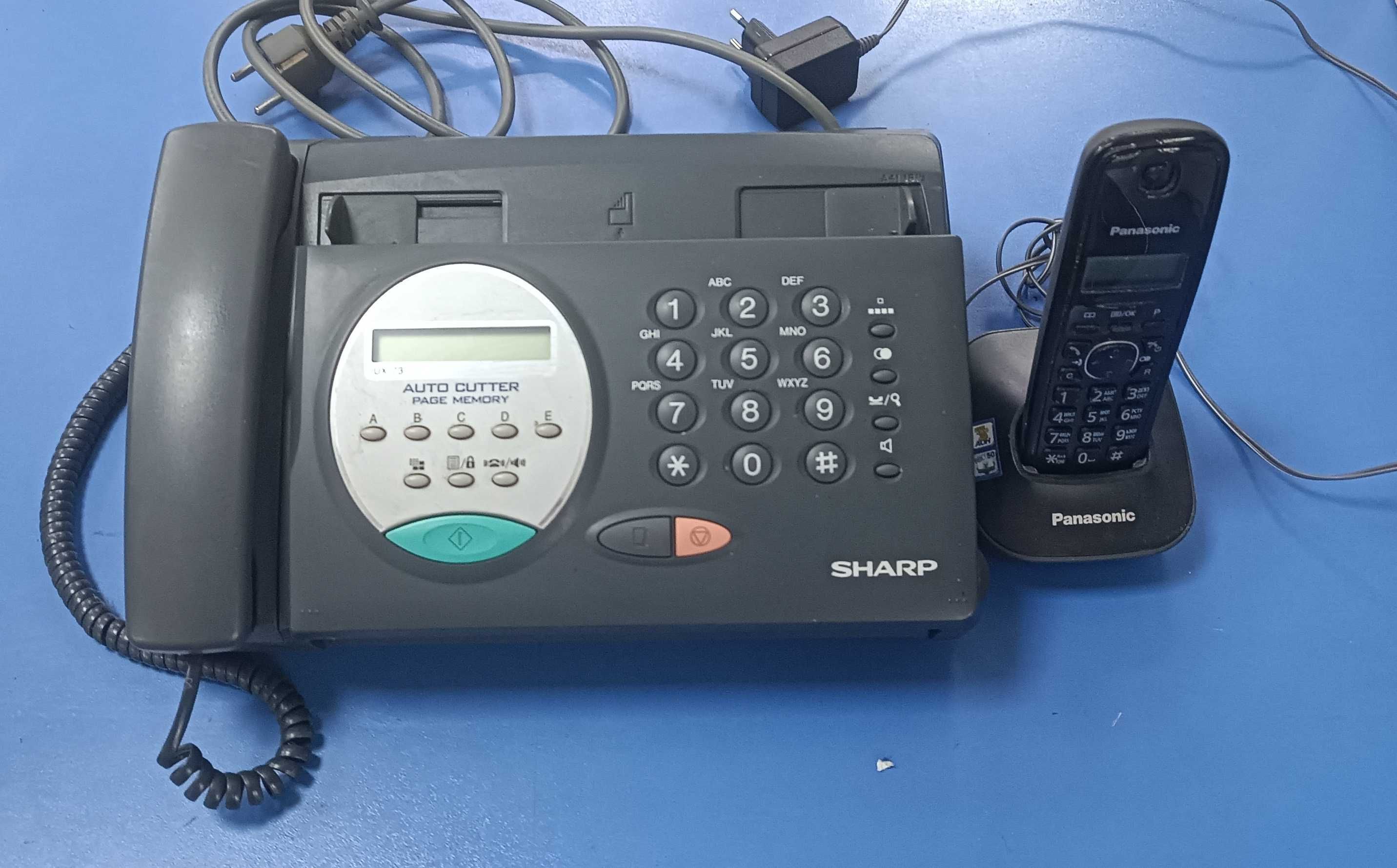 Телефон-факс Sharp + телефон-трубка