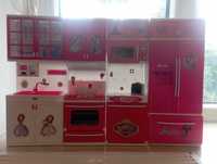 Кукольная кухня розовая