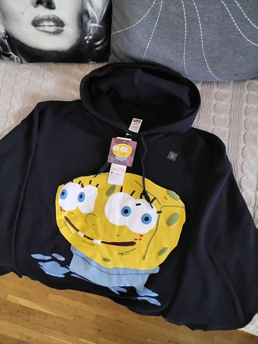 ŁÓDŹ nowa bluza z kapturem UNIQLO rozmiar M czarna