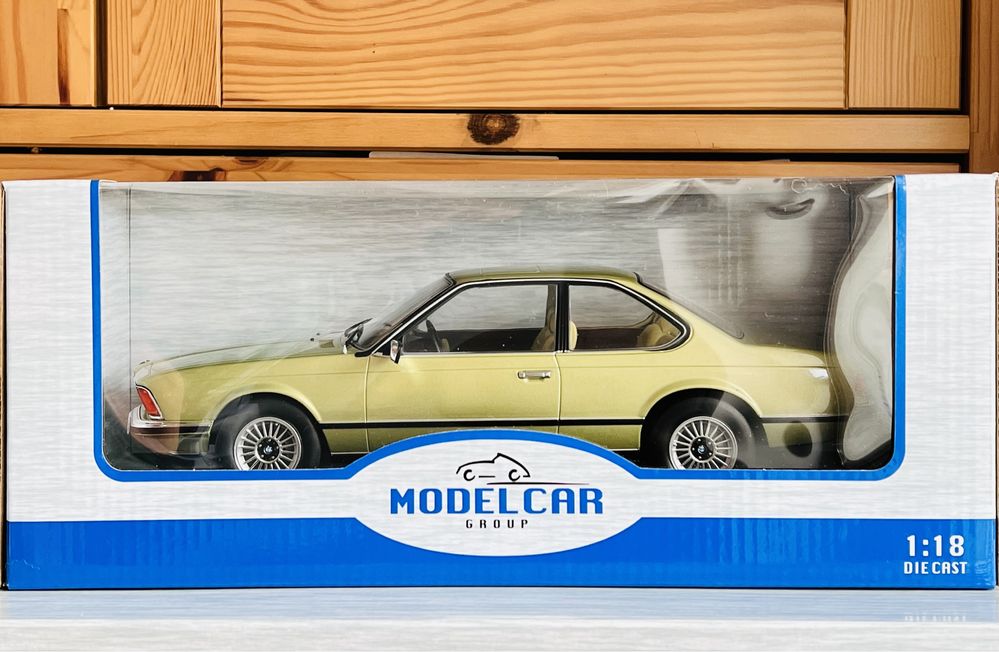 BMW 630CSi seria 6 skala 1:18 MCG, kolor zielony metallic