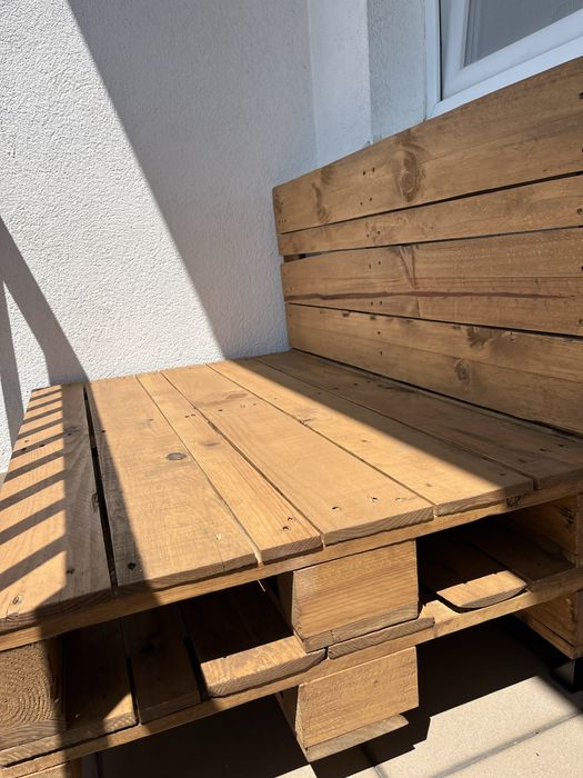 Kanapa z palet na balkon/taras