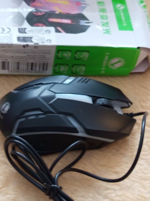 Mysz RGB na przewodowa