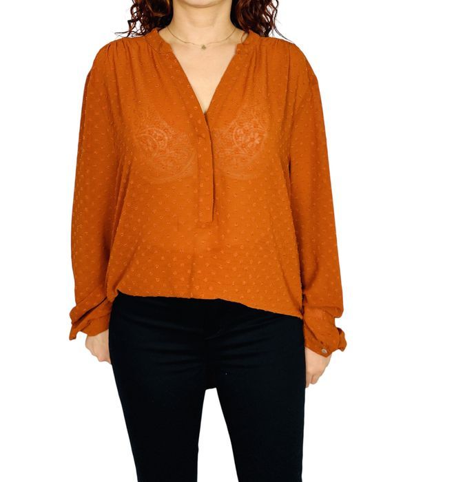 Bluzka w kolorze miedziano-pomarańczowym XL 42 Days Like This