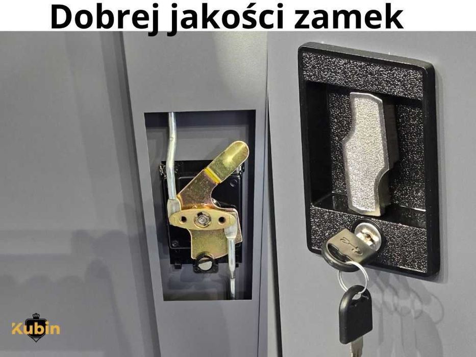 Szafa metalowa do biura warsztatu, garażu, pralni. Duża i solidna.