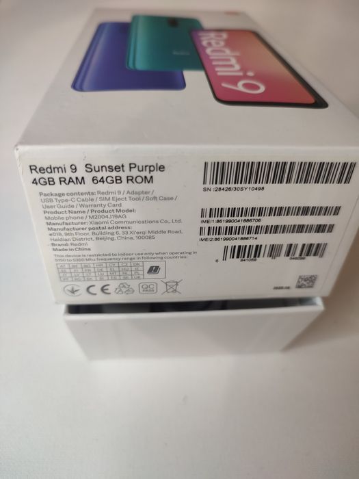 Xiaomi redmi 9, 4/64Gb, NFC
