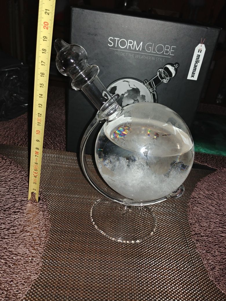 Barometr burzowy Mikamax Storm Glass globus