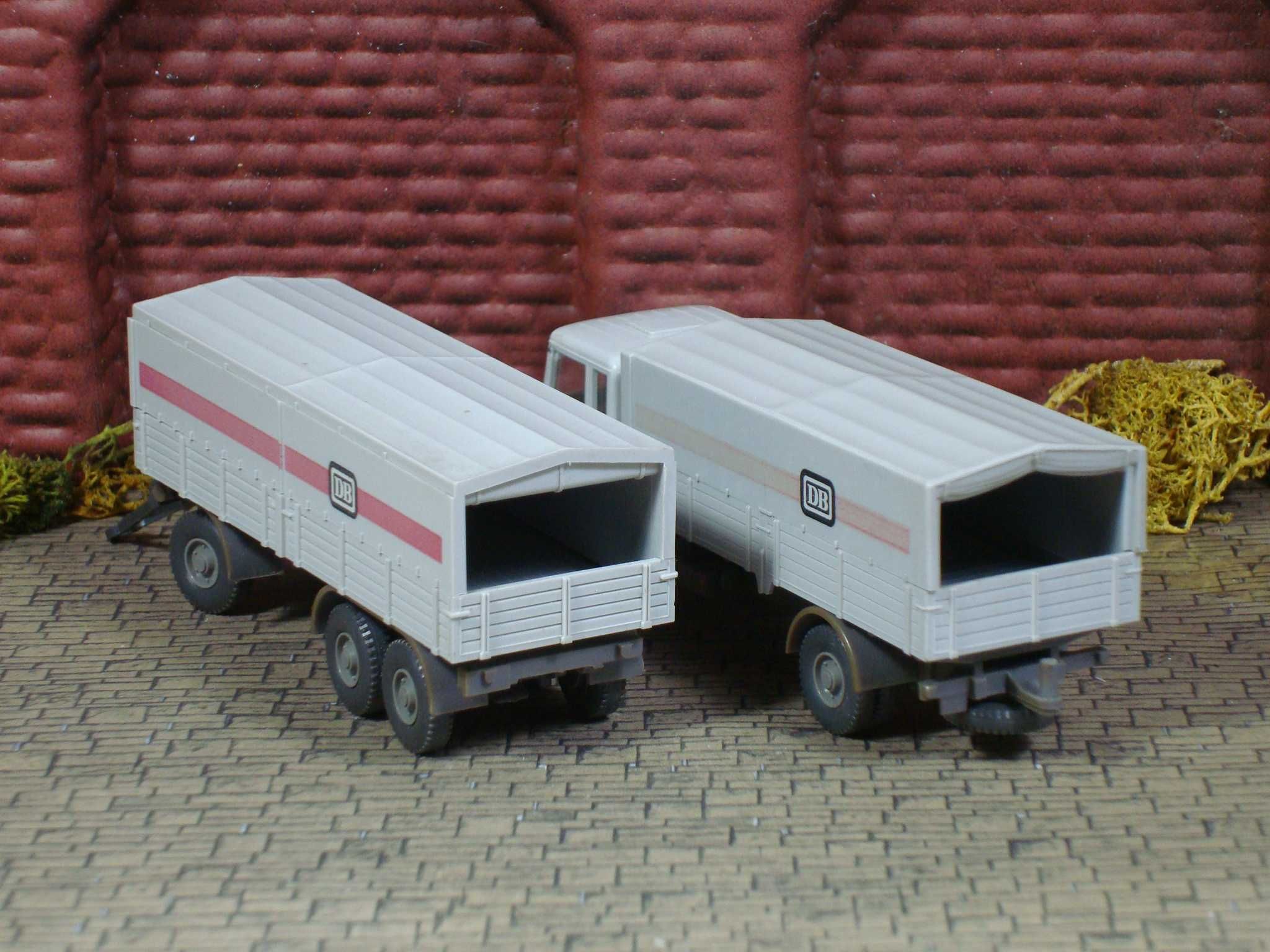 Wiking 43b - Mercedes / Camião com Reboque "DB" / Usado