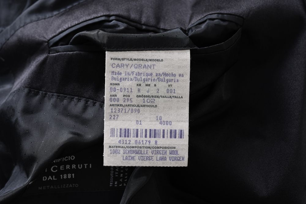 HUGO BOSS LANIFICIO CERRUTI marynarka smokingowa 100% wełna r. 52