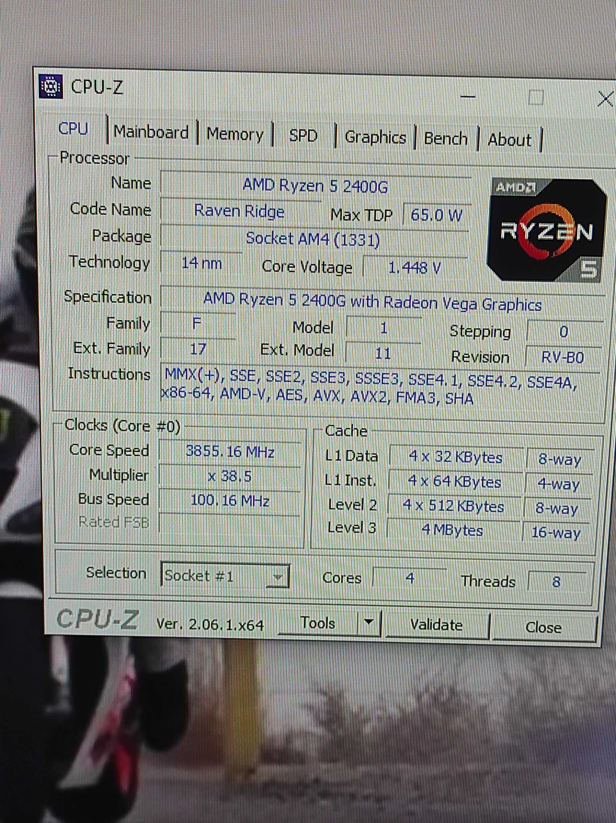 Amd Razen 5 2400g Vega Graphics