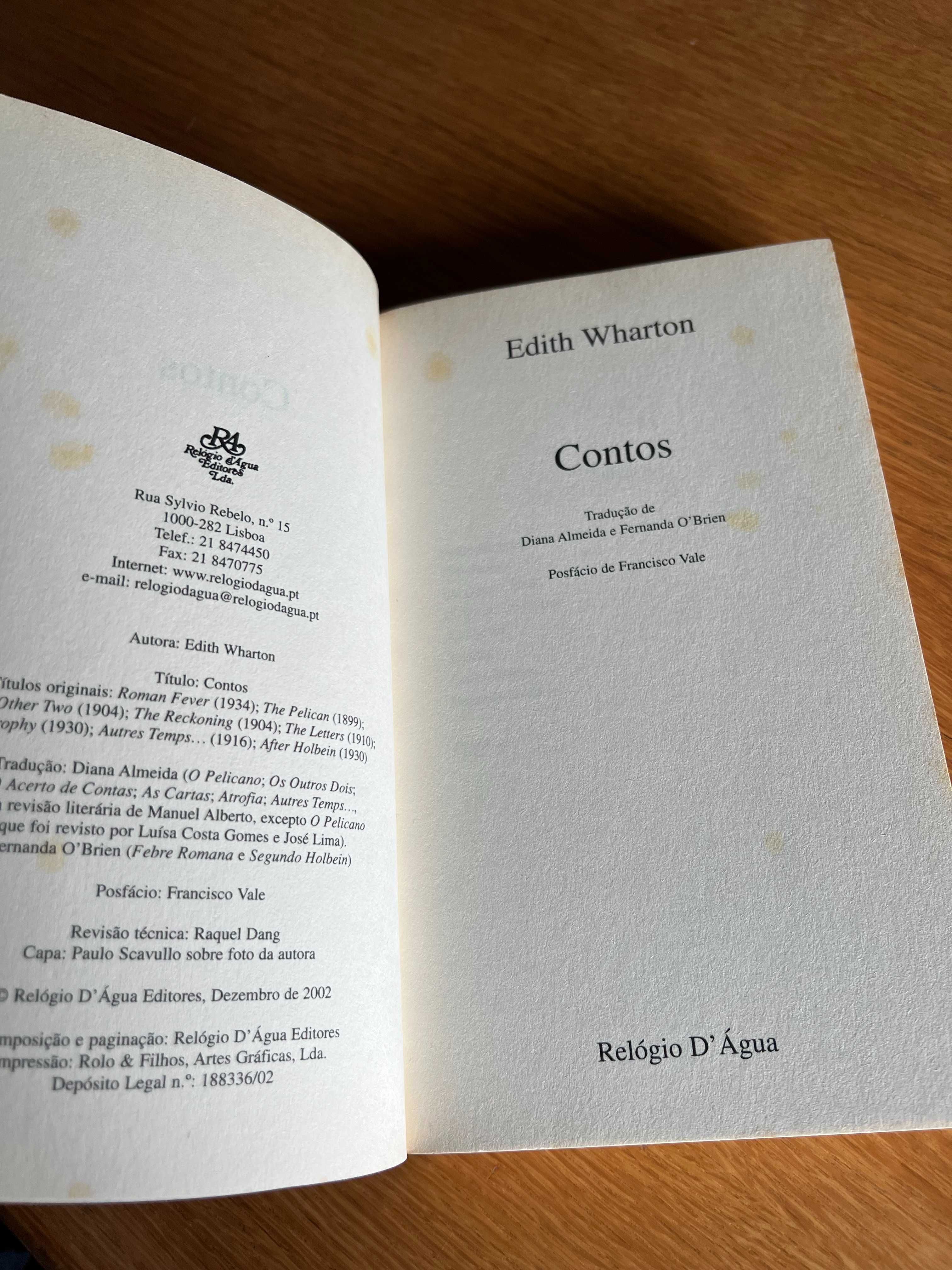 CONTOS DE    Edith Wharton