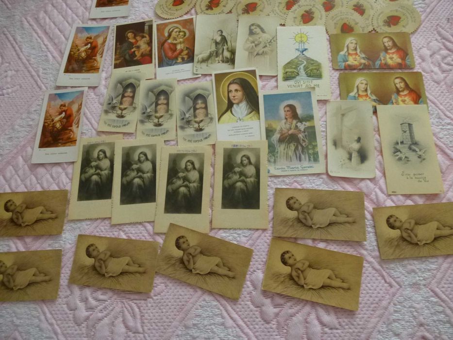 Coleção de Santinhos católicos, antigos