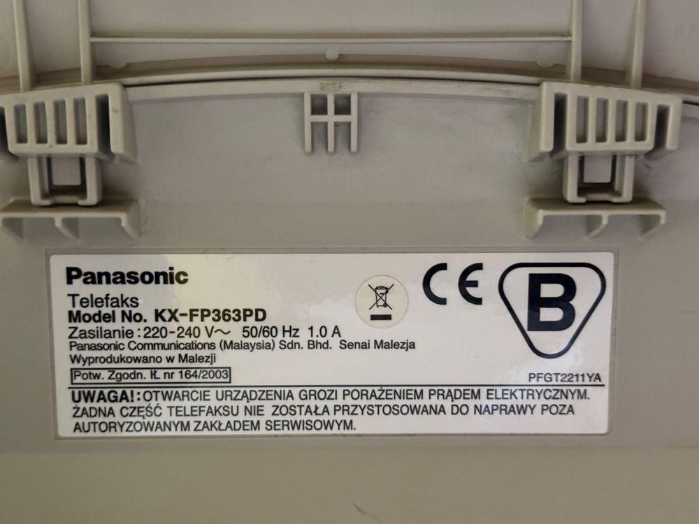 Faks Panasonic KX-FP363PD